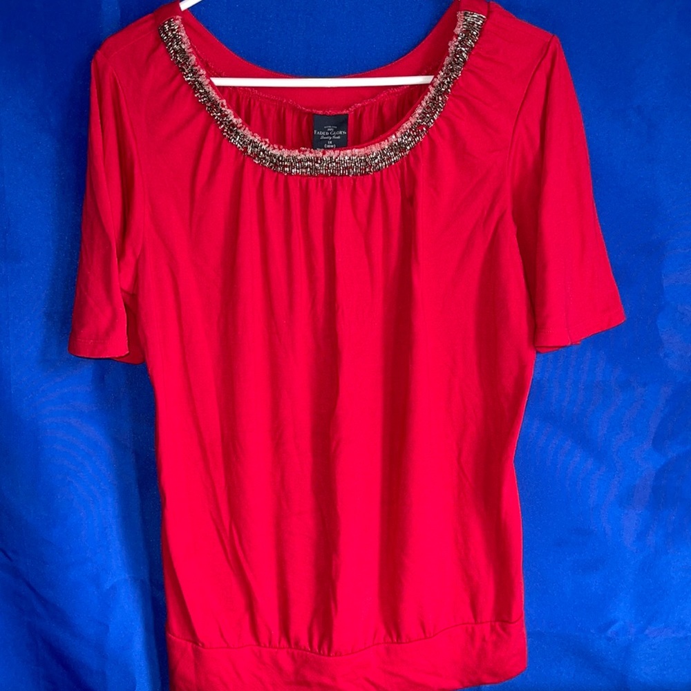 Faded Glory Red Top